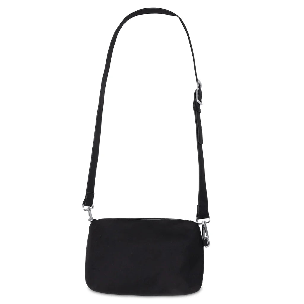 Nylon Messenger Bag Black
