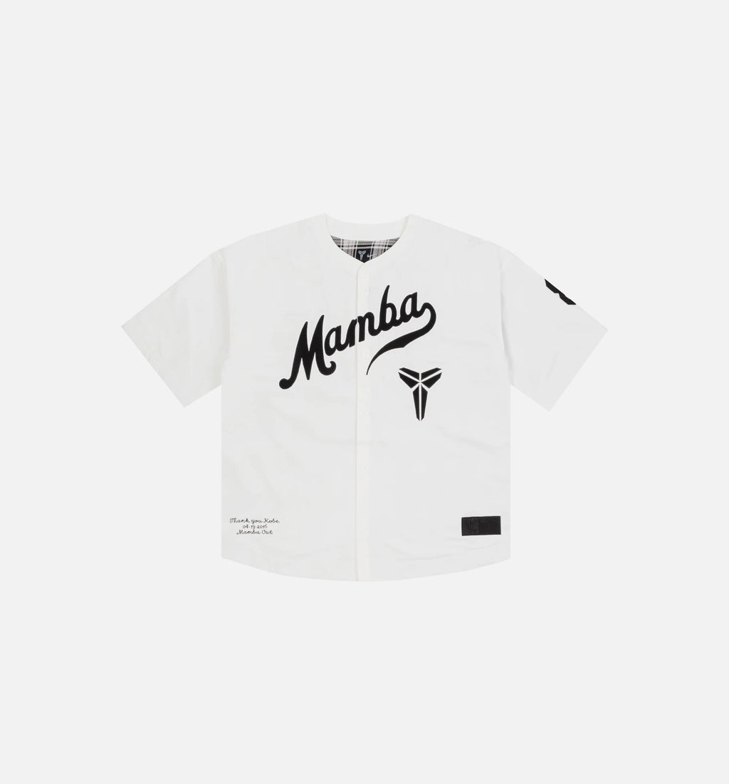 Kobe Mamba Baseball Mens Jersey Sail Black