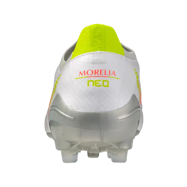 Mizuno Morelia Neo V Beta Pro FG Mens Soccer Cleats White Orange