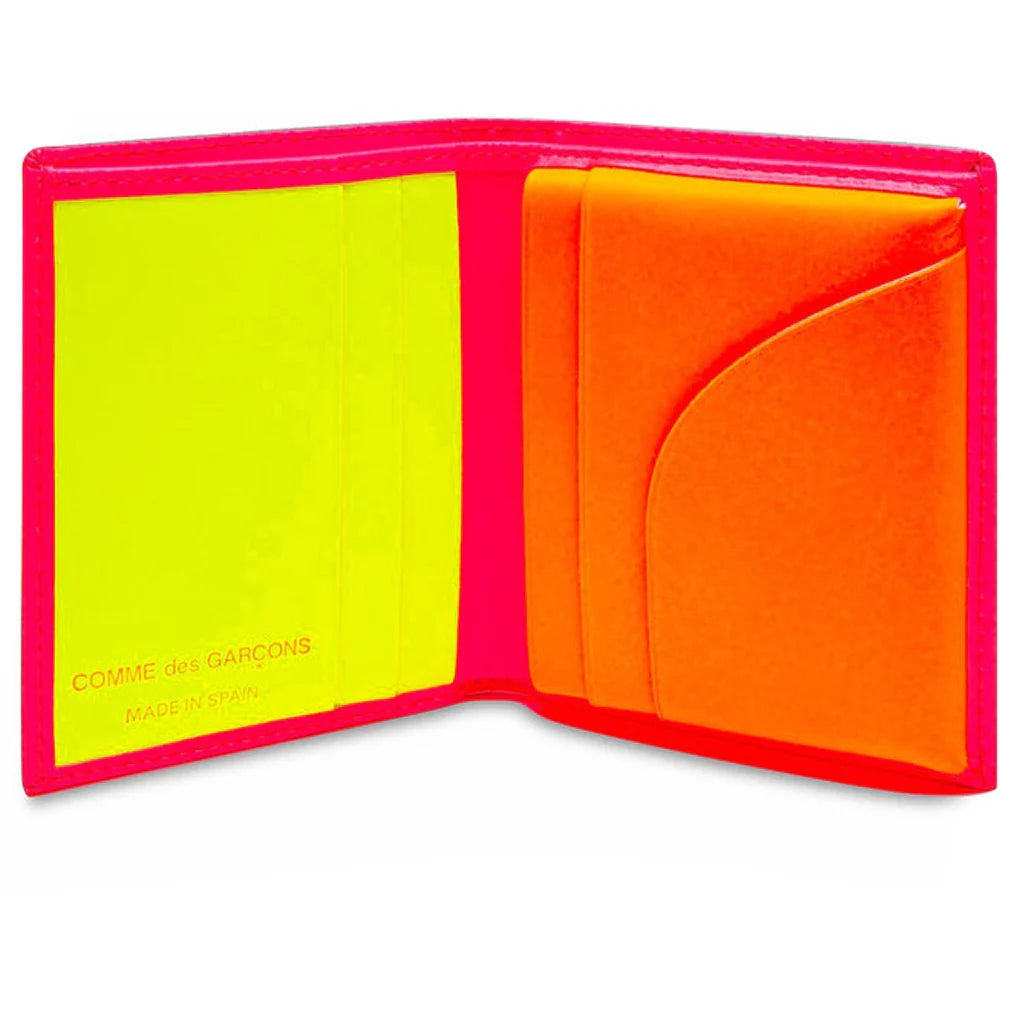 Comme des Garcons Super Fluo Wallet Pink Yellow