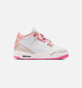 Air Jordan 3 Retro Spring Flowers Grade School Lifestyle Shoe Pearl Pink Pink Bloom Pink Glow Hyper Orange