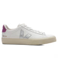 Womens Campo Leather White Silver Ultraviolet