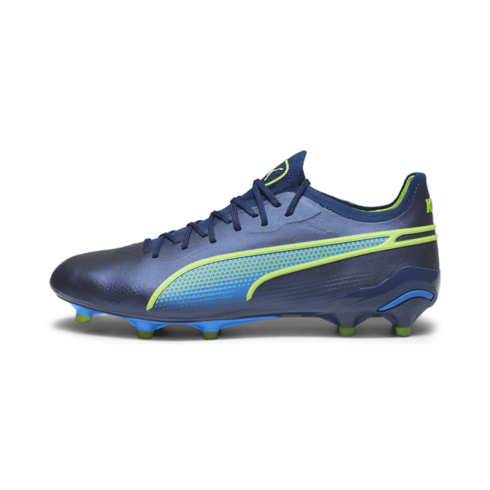 PUMA King Ultimate FG AG Multi Ground Soccer Cleats Blue Green