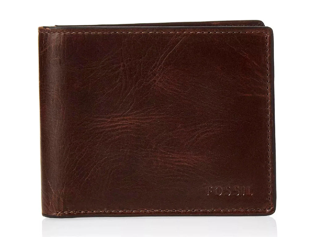 Cartera Fossil de Cuero Color Café