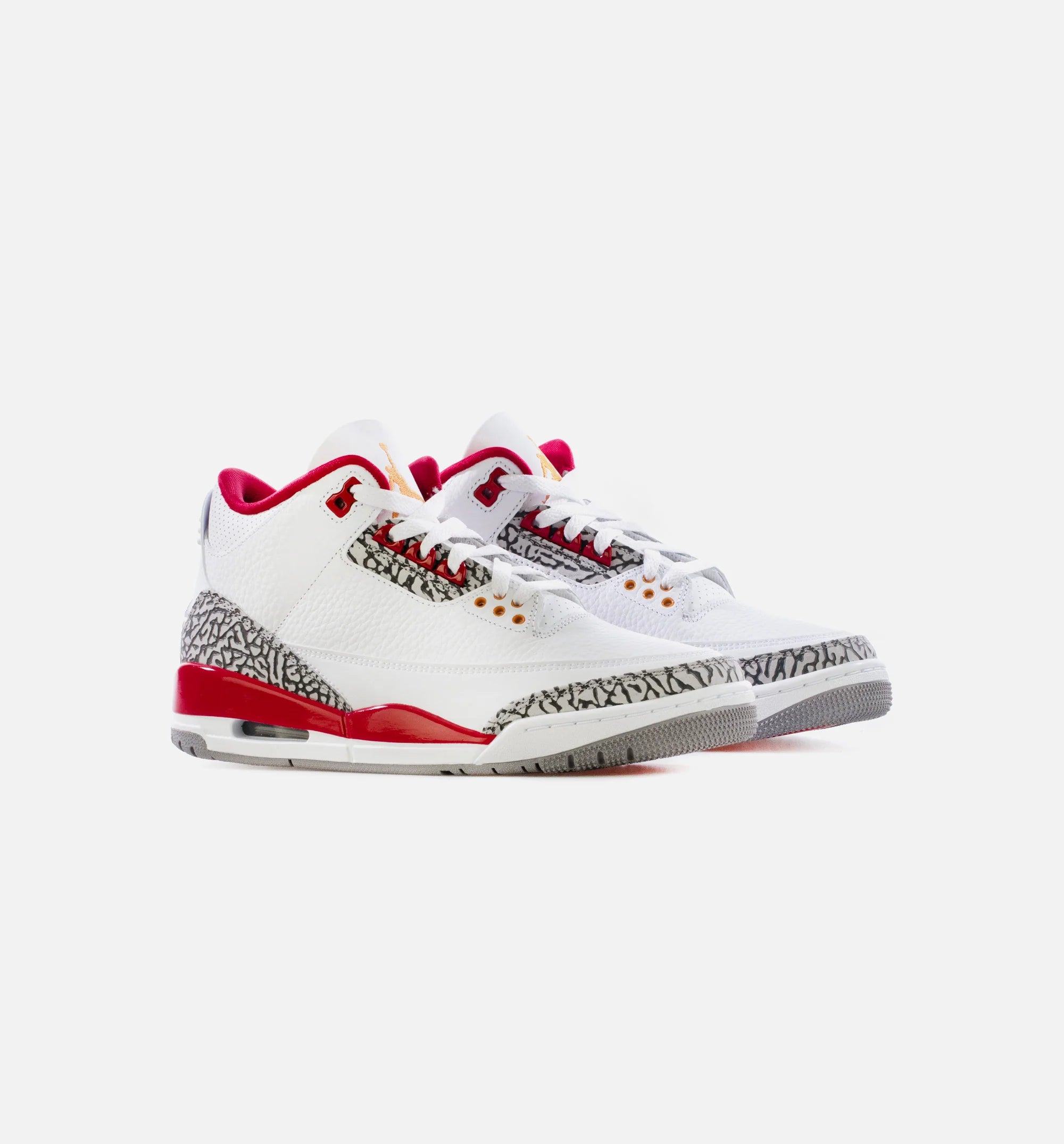 Air Jordan 3 Retro Cardinal Red Mens Lifestyle Shoe White Light Curry Cardinal Red Limit One Per Customer