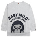 Kids Baby Milo Relaxed Fit Crewneck Sweatshirt Gray