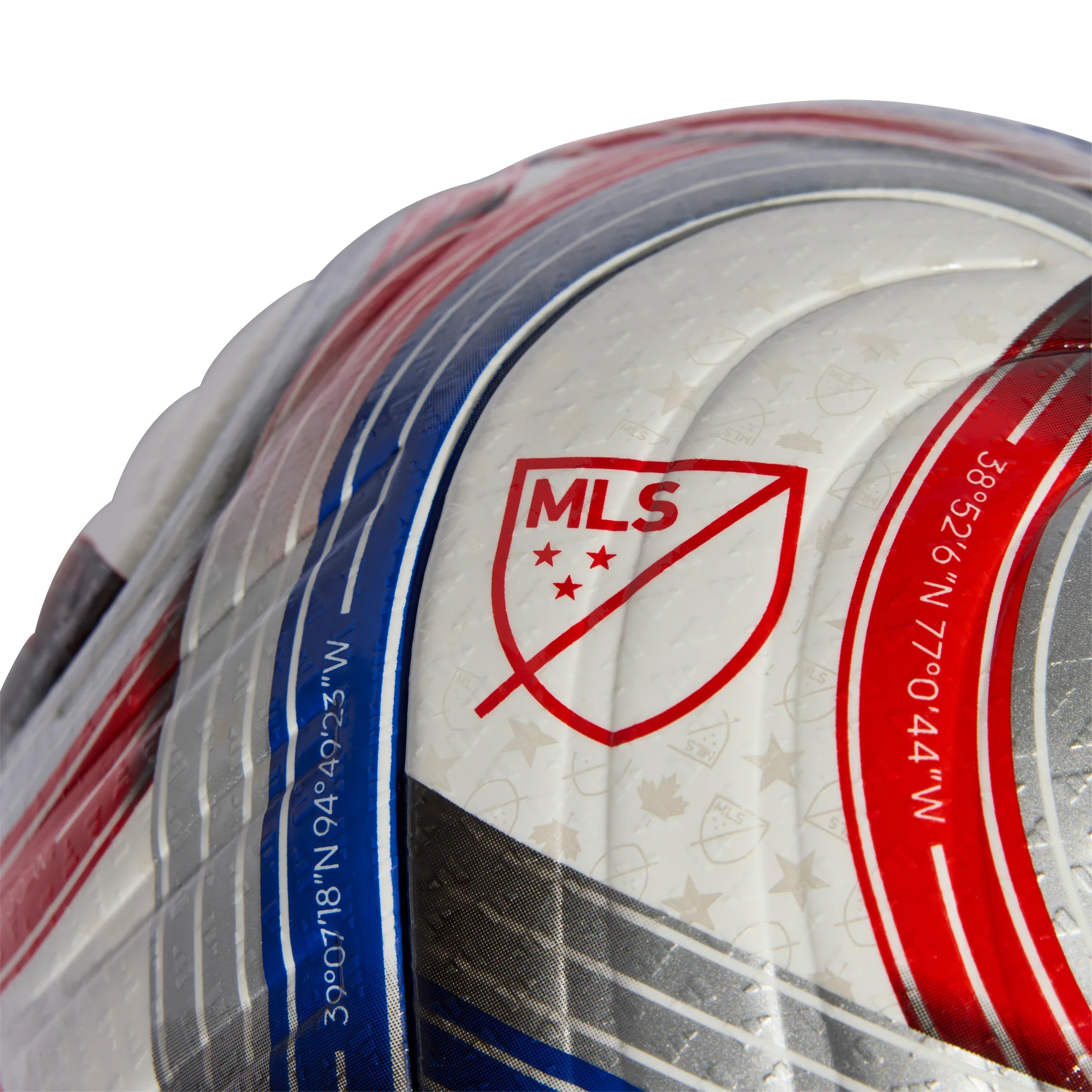 adidas 2026 Major League Soccer Pro Ball White Royal Blue Red Silver