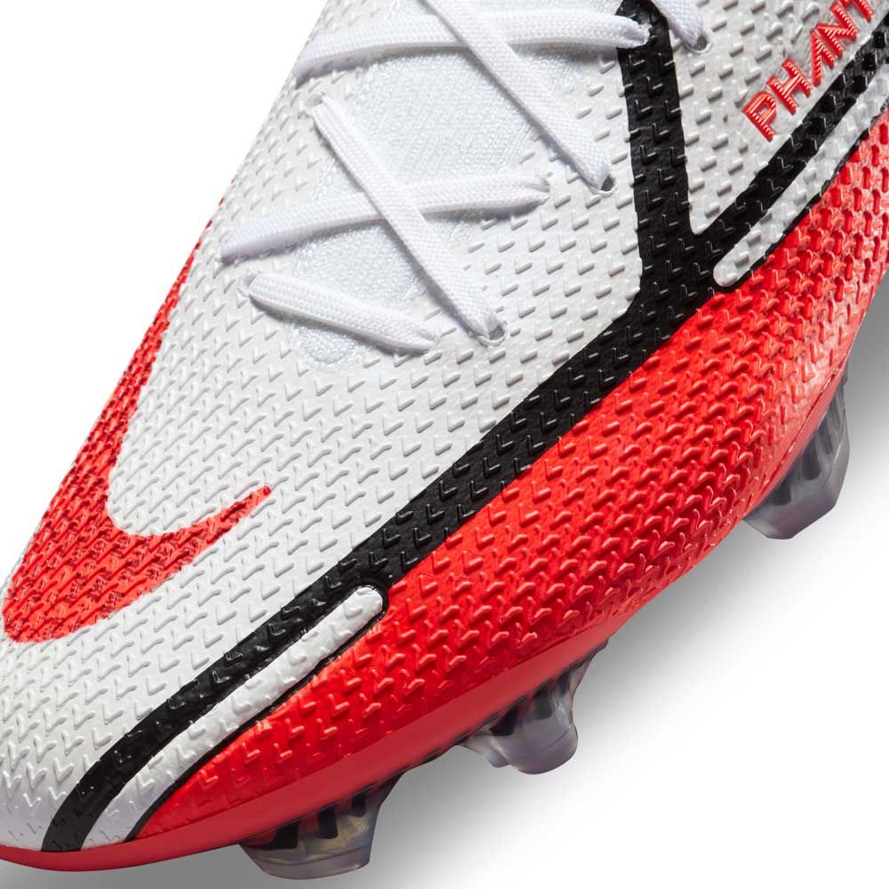 Nike Phantom GT2 Elite FG Firm Ground Soccer Cleats White Bright Crimson Volt