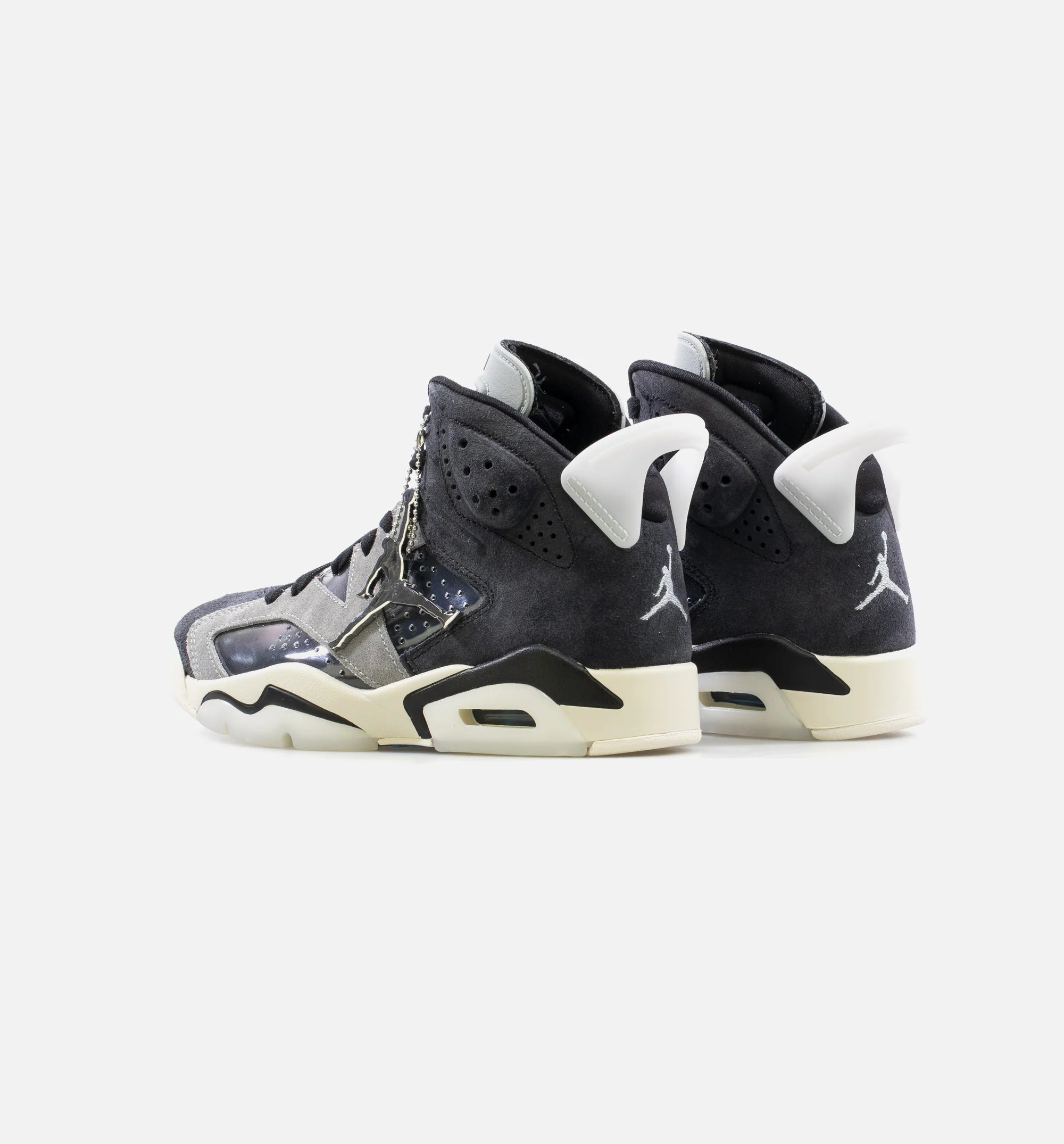 Air Jordan Retro 6 Tech Chrome Womens Lifestyle Shoe Black Grey