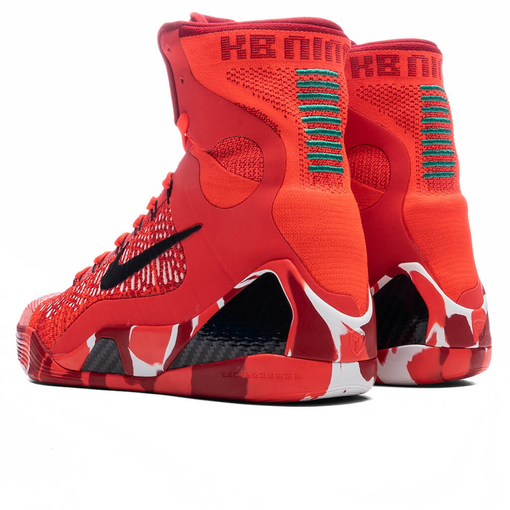 Kobe 9 Elite High Protro Christmas Bright Crimson Black White