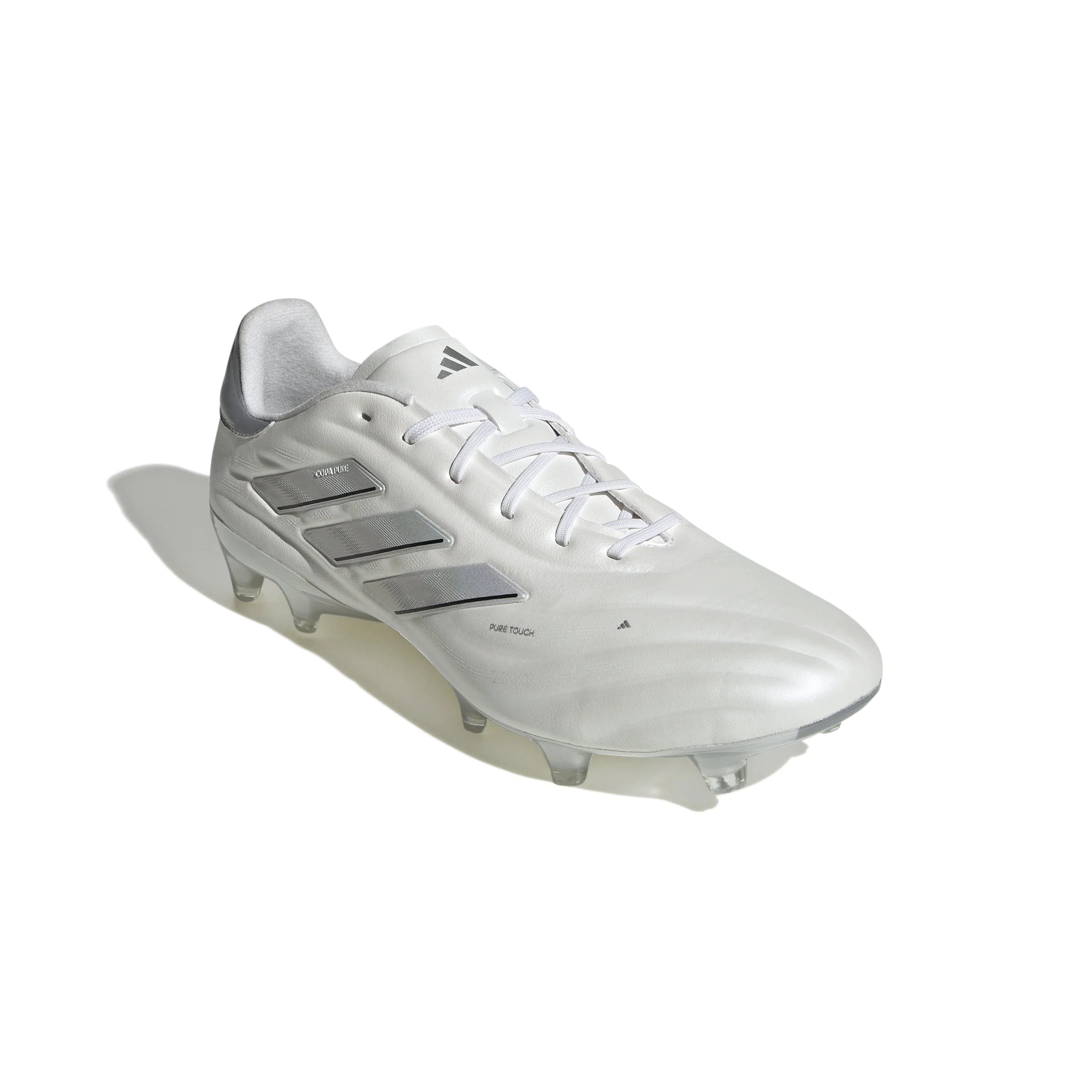 adidas Copa Pure 2 Elite FG Firm Ground Soccer Cleats White Silver Metallic