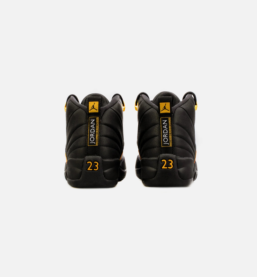 Air Jordan 12 Retro Black Taxi Grade School Lifestyle Shoe Black Free Shipping