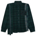 Over Dye 7 Cuts Wide Shirt Green