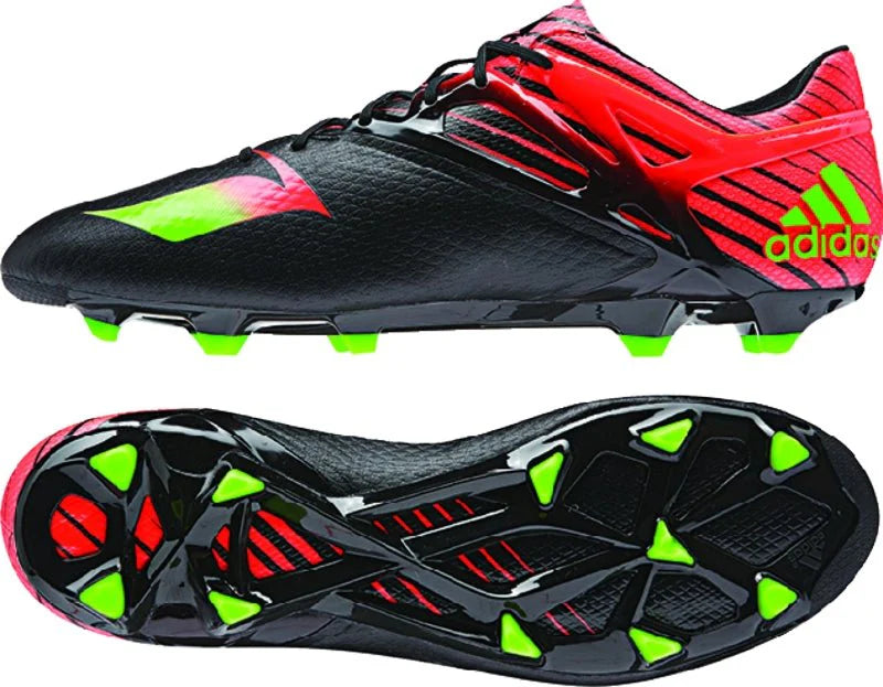 adidas Messi 151 FG AG Multi Ground Soccer Cleats Black Solar Green Solar Red