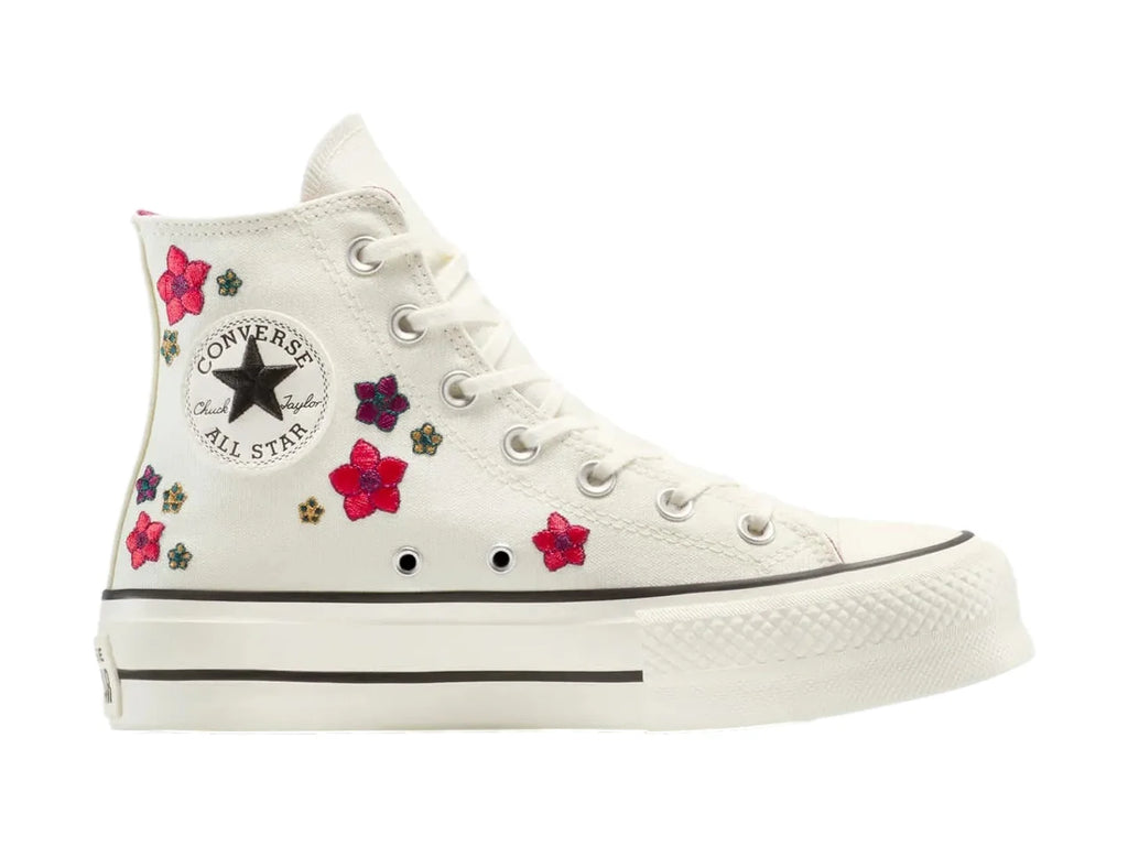 Tenis Converse CTAS Lift HI Color Hueso para Mujer
