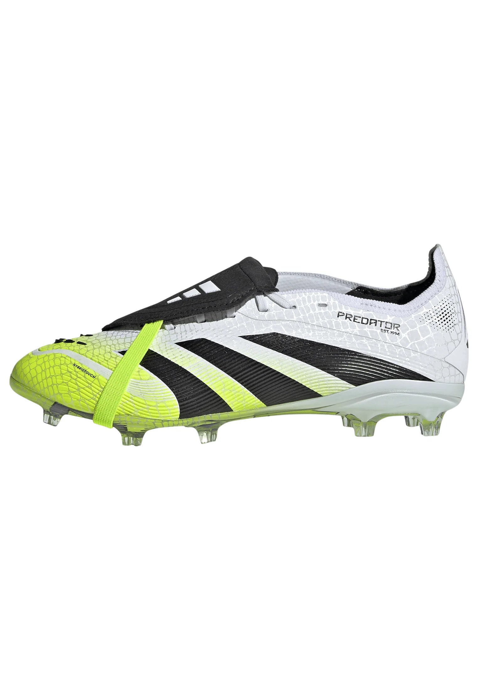 adidas Predator Elite Fold Over Tongue Youth Firm Ground Soccer Cleats White Black