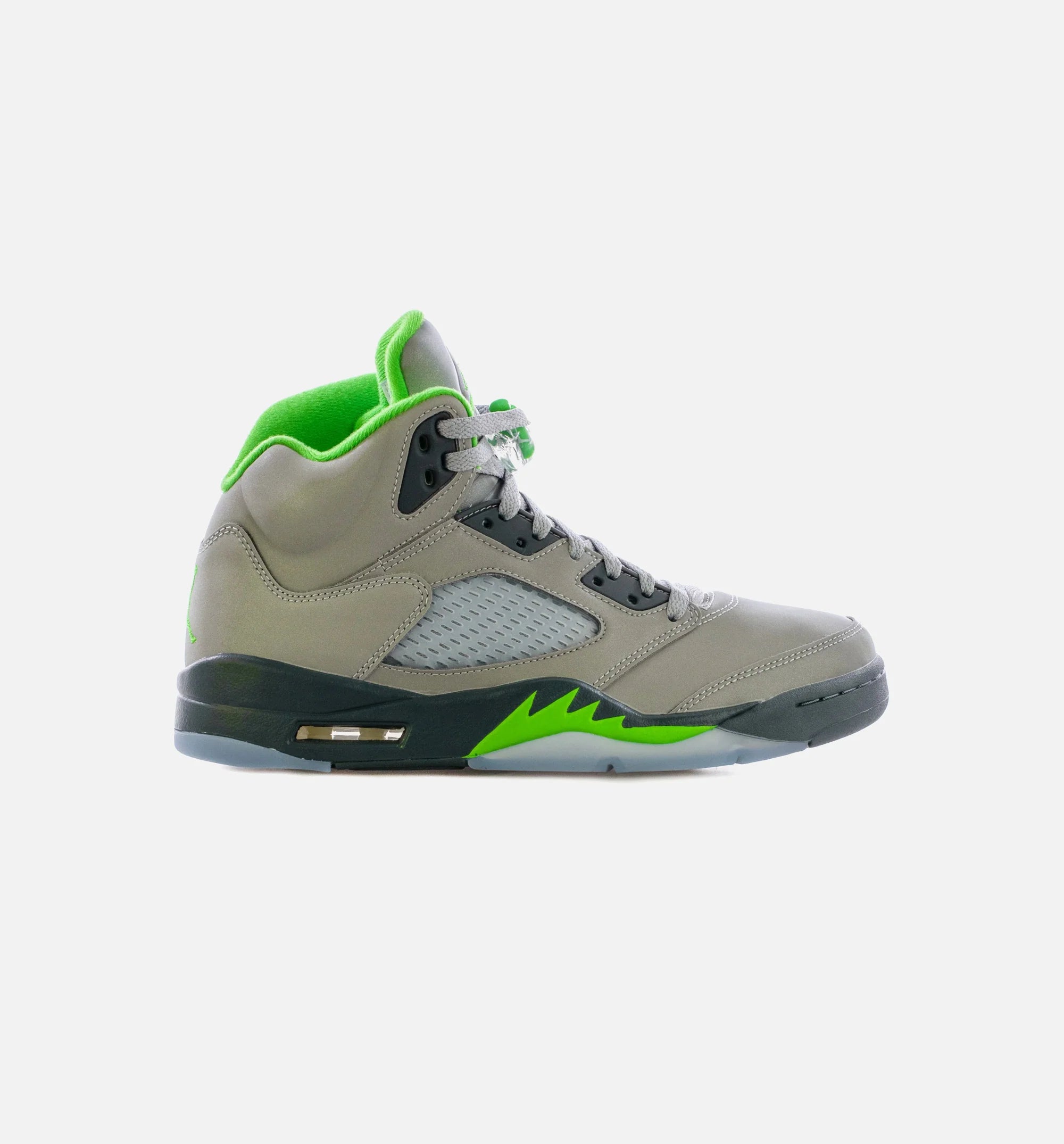 Air Jordan 5 Retro Green Bean Mens Lifestyle Shoe Silver Green Free Shipping