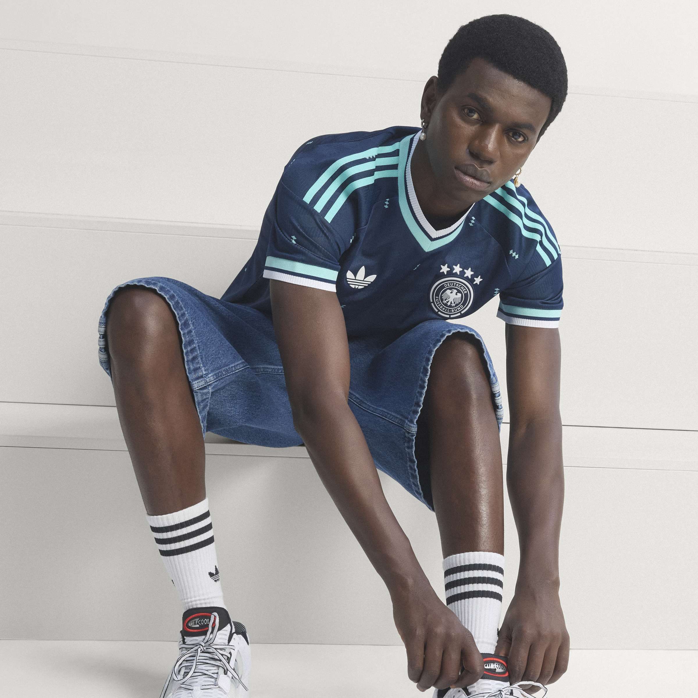 adidas Germany Away Authentic Mens Soccer Jersey 2026 Navy