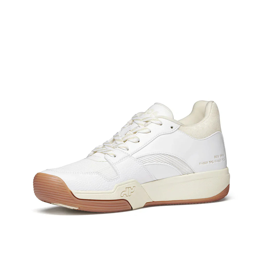 DAPS DESI Mid White Cream Mens Pickleball Shoes