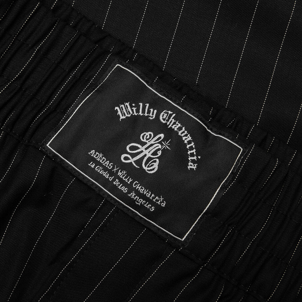 Adidas Originals x Willy Chavarria Pinstripe Shorts Black White