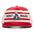 Mont Striped Structure Hat Red Off White