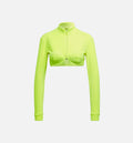Jeremy Scott Velour Bra Track Top Womens Top Yellow