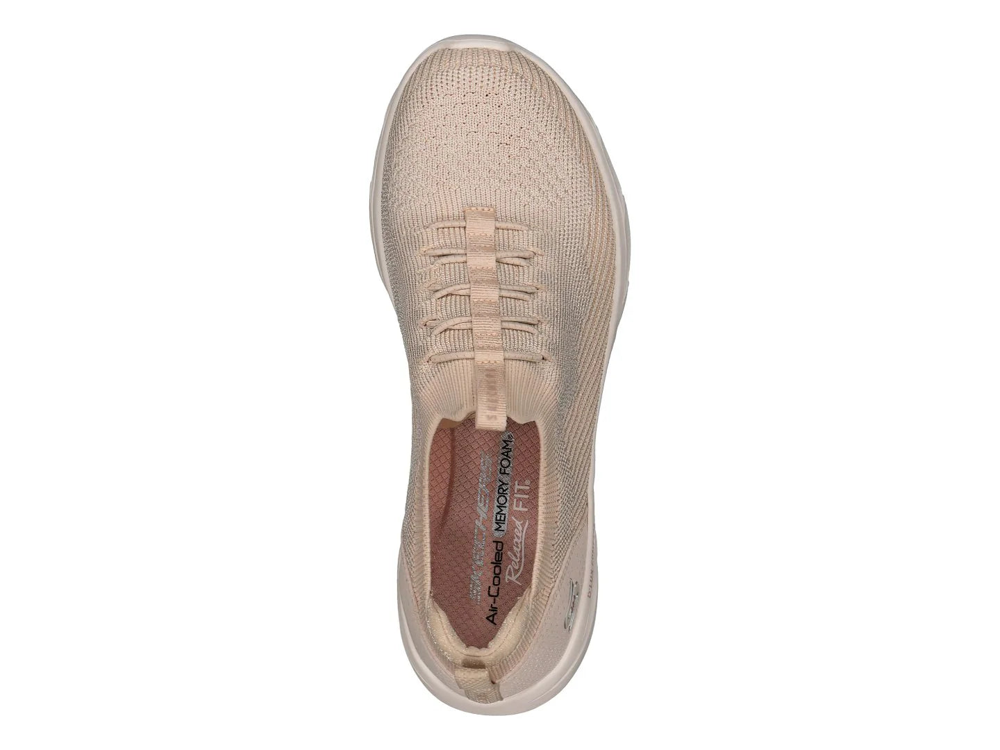 Tenis Skechers D Lux Comfort Beige para Mujer
