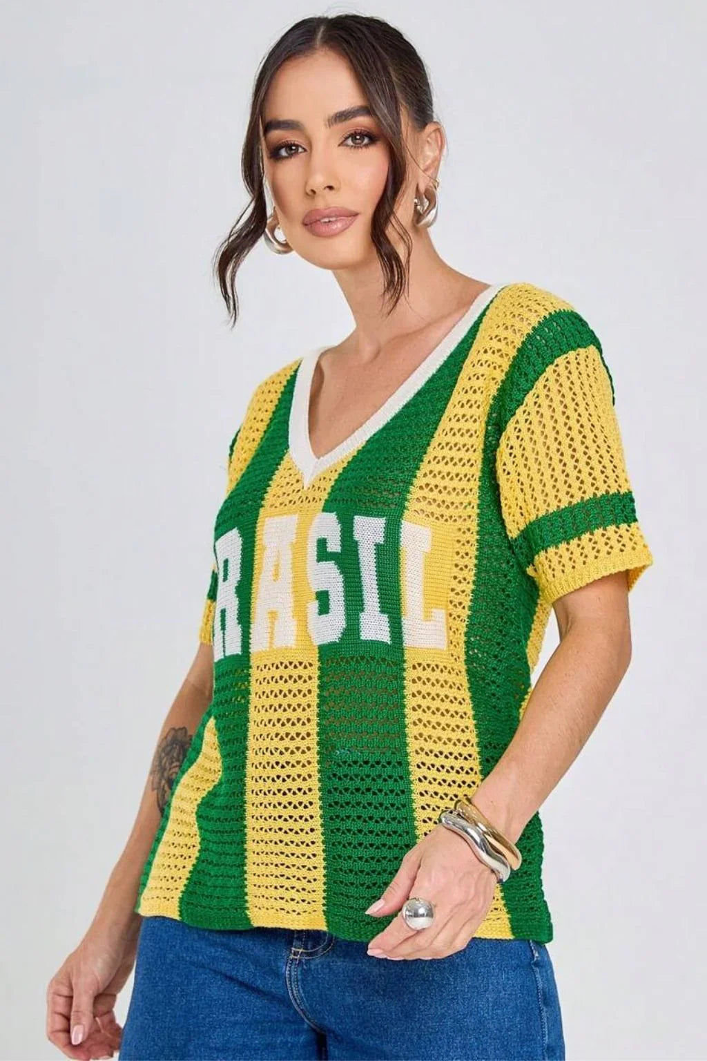 Blusa Brasil Tricot Copa do Mundo