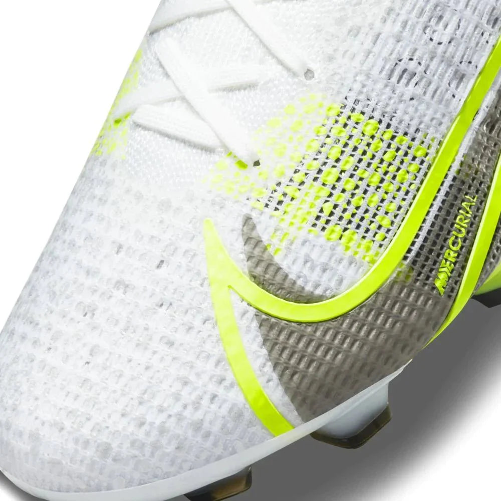 Nike Mercurial Vapor 14 Elite FG Firm Ground Soccer Cleats White Black Silver Volt