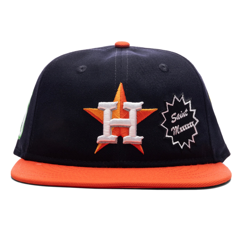 Saint Michael X New Era Mx6 H Astros Cap Navy Orange