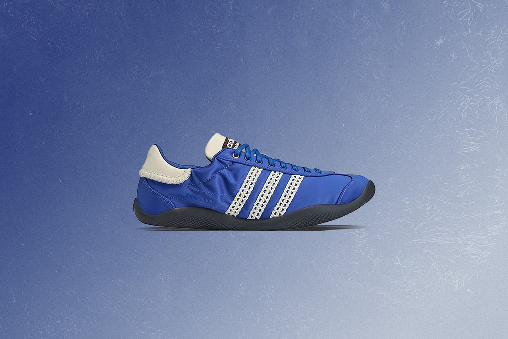 Adidas Originals x Wales Bonner Karintha Low Satin Supplier Color Crew White Blue