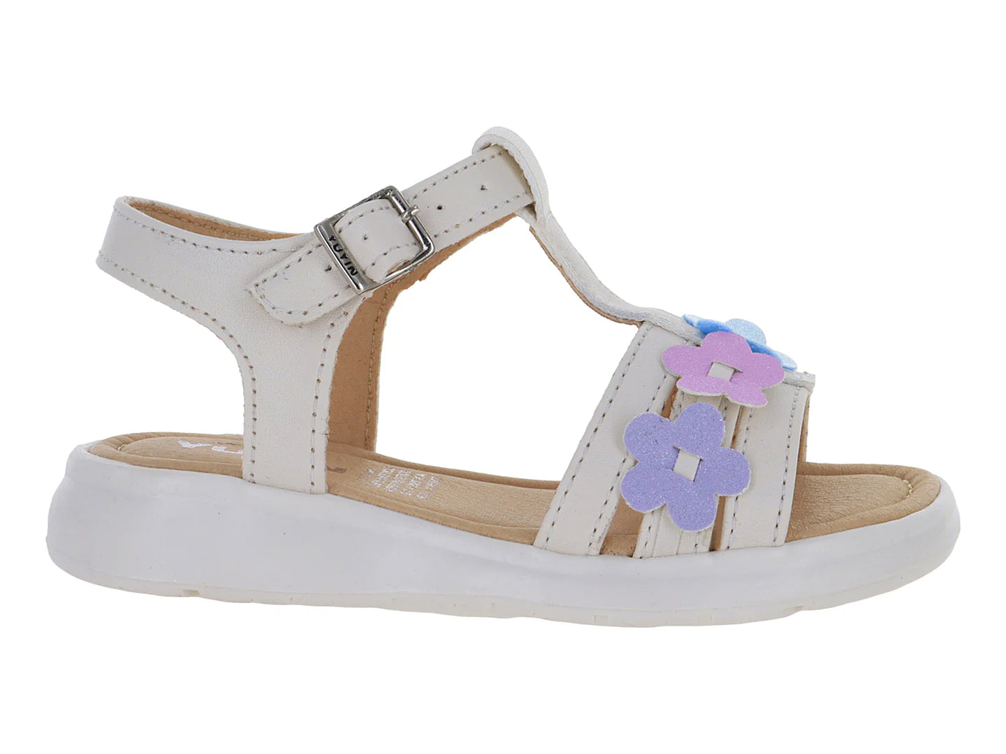 Sandalias YUYIN Latte Blancas para Niña
