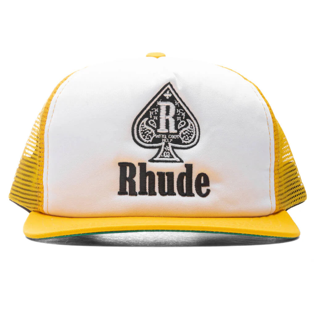 Spade Trucker Yellow White