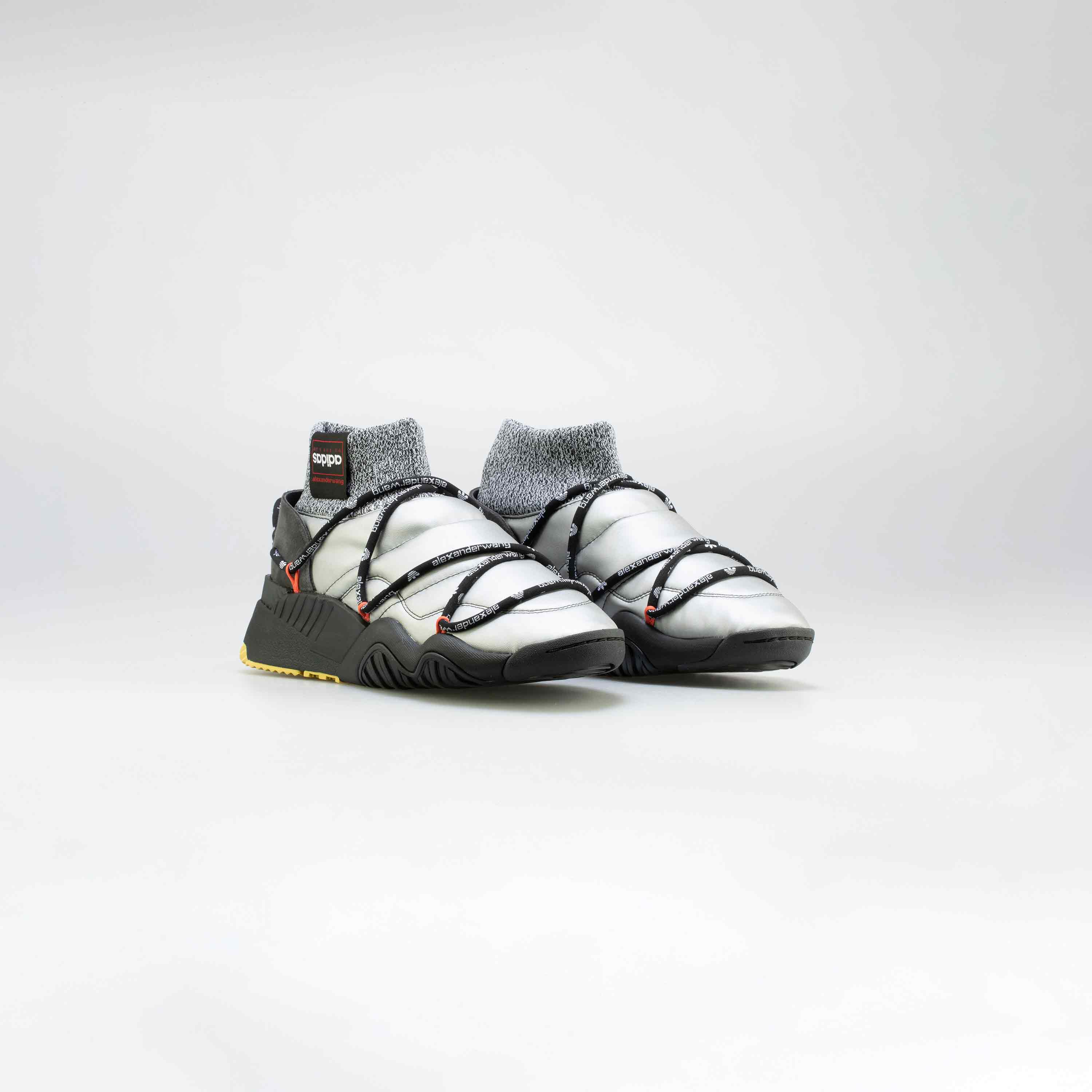 adidas X Alexander Wang Puff Trainers Mens Lifestyle Shoe Silver Black