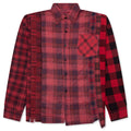 Over Dye 7 Cuts Wide Shirt Red