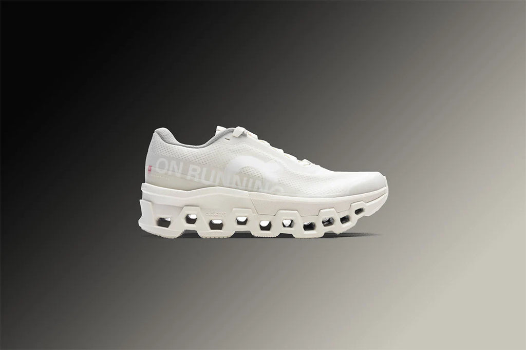On x INVINCIBLE Womens Cloudmonster 2 Deconstructed Perfection Ivory White