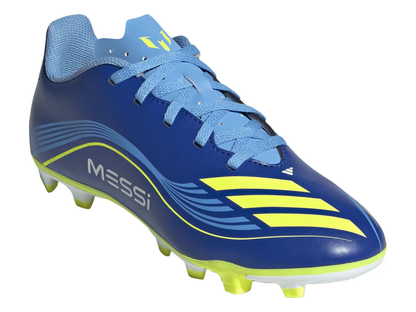 Tenis Adidas F50 Messi Club Azul y Amarillo para Niño