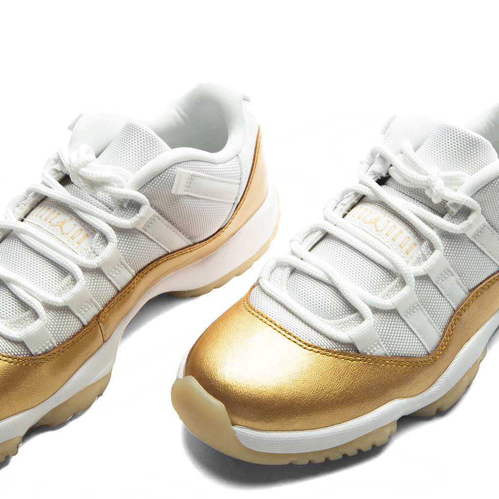 Womens Air Jordan 11 Retro Low Mothers Day White Metallic Gold Team Gold