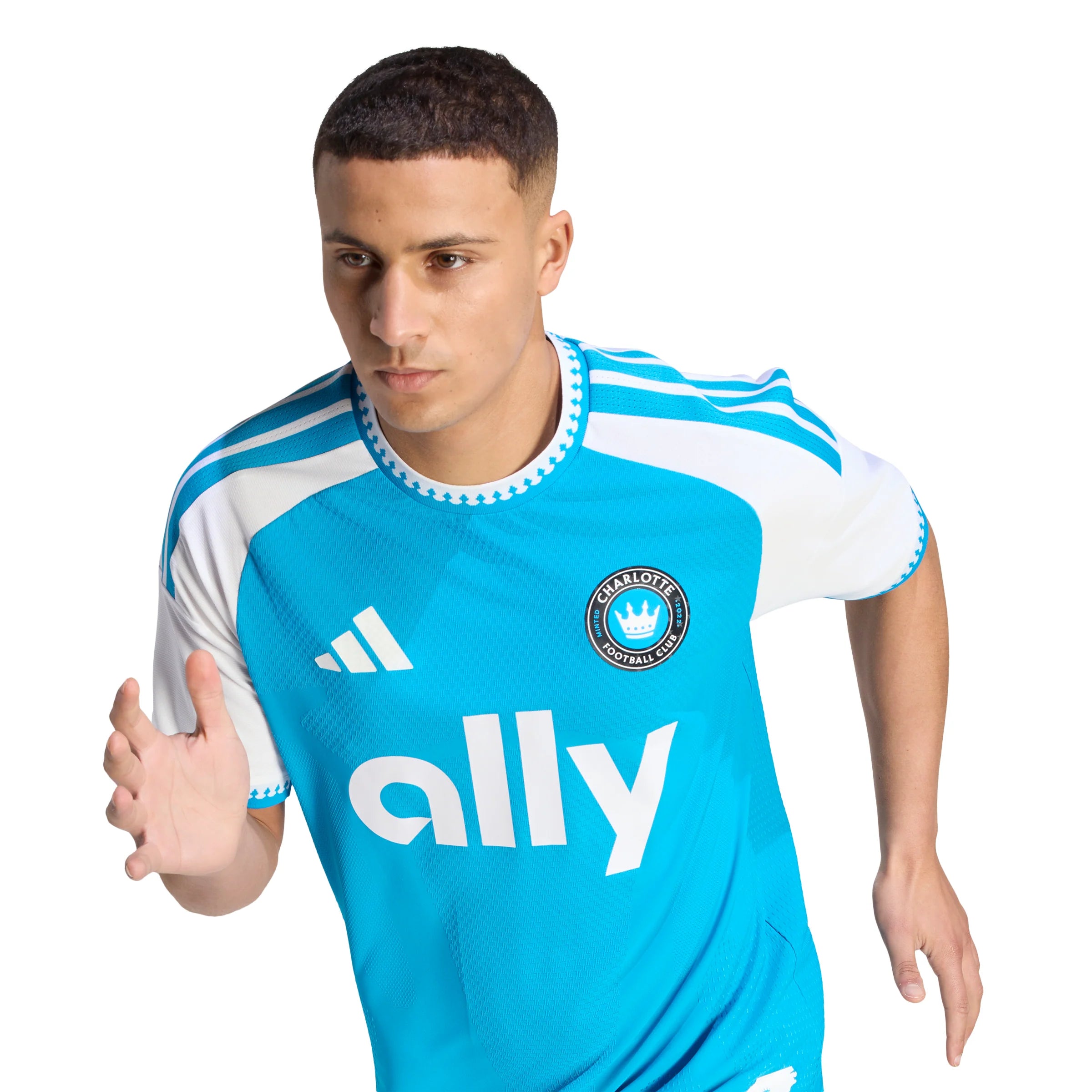 adidas Charlotte Home Authentic Mens Soccer Jersey 26 Blue