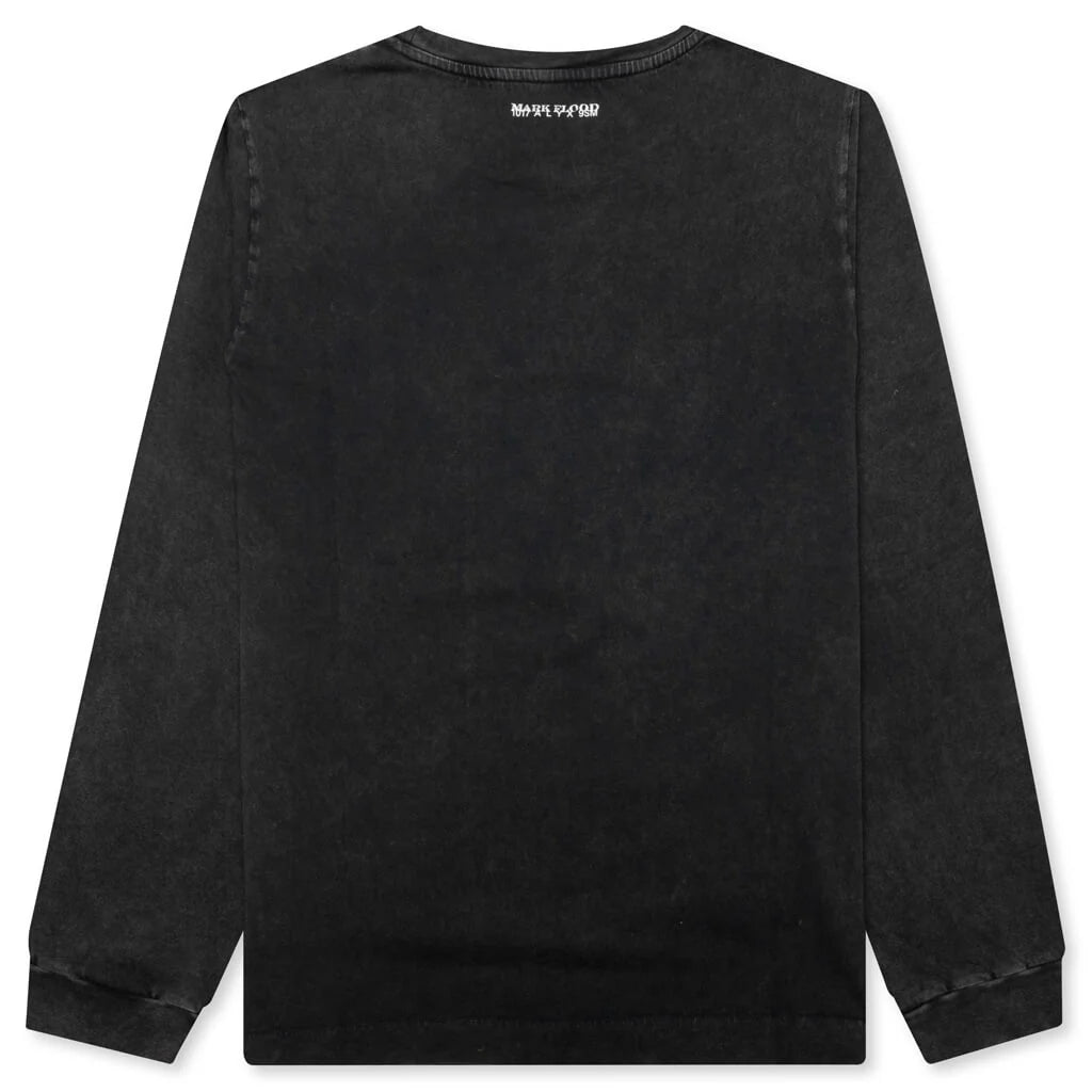 L S Graphic Tee Washed Black