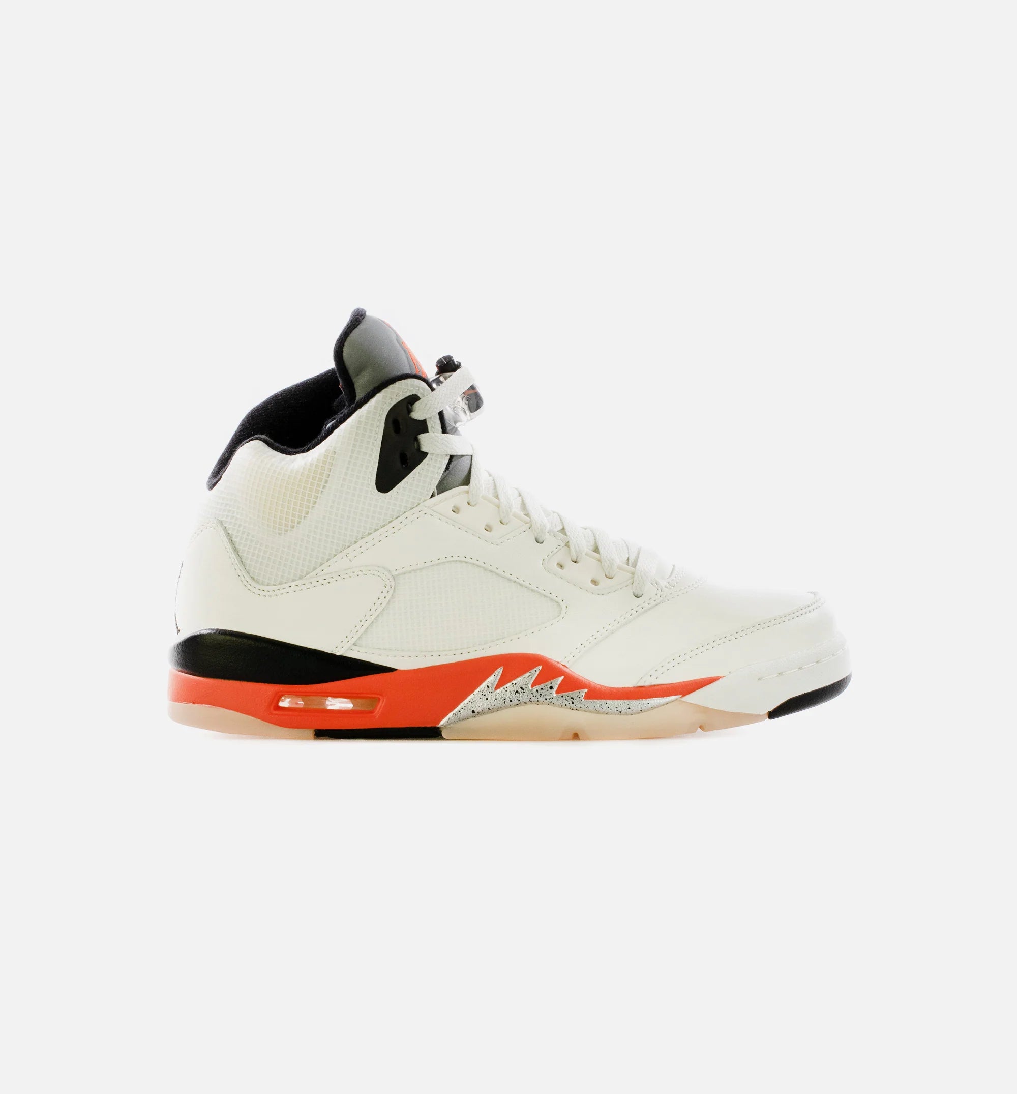 Air Jordan 5 Retro Orange Blaze Mens Lifestyle Shoe Sail Orange Blaze Metallic Silver Black Limit One Per Customer
