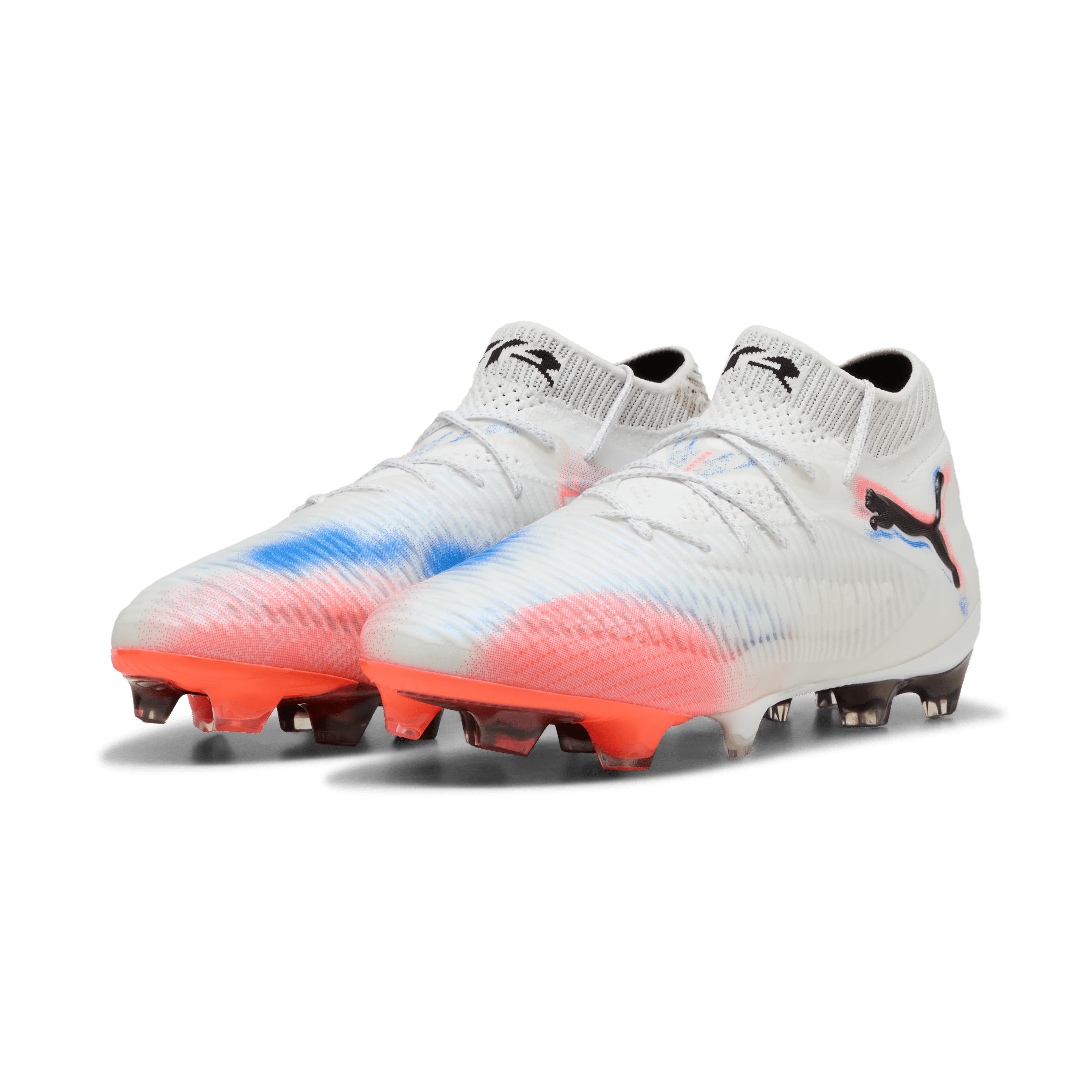 PUMA Future 8 Ultimate Womens Firm Ground Soccer Cleats White Black