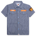 Kids Hickory Baby Milo Patch S S Shirt Navy