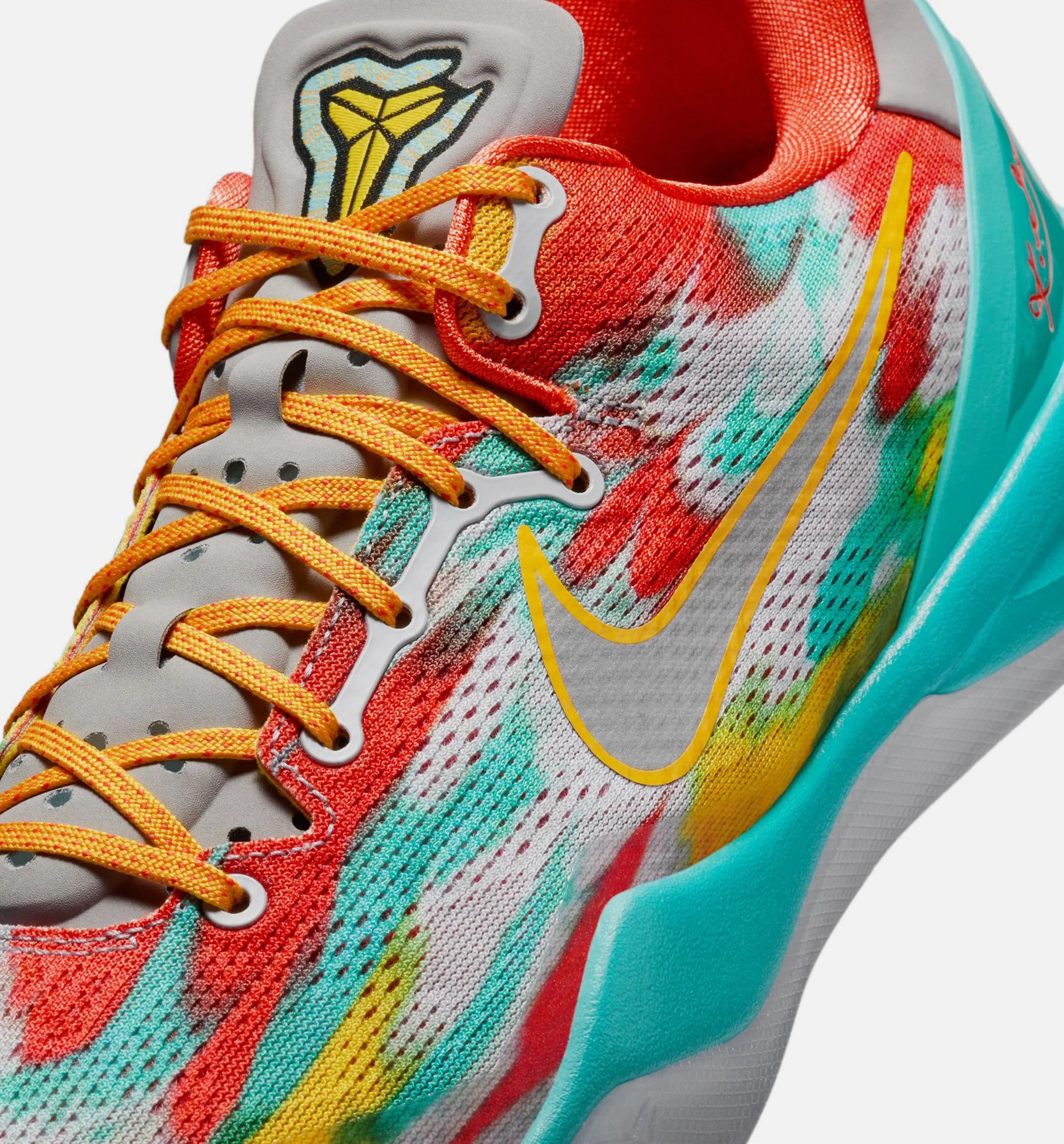 Kobe 8 Protro Venice Beach Mens Lifestyle Shoe Stadium Grey Metallic Silver Tour Yellow