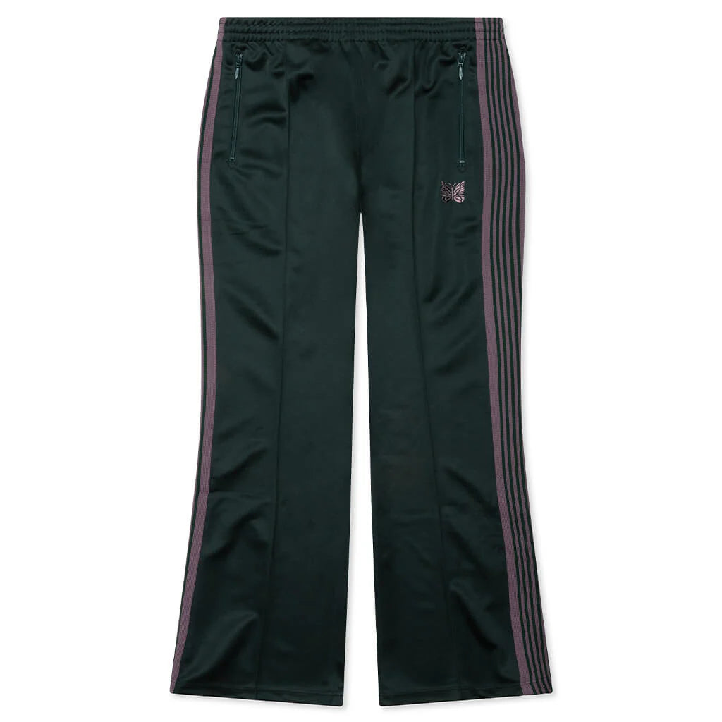 Poly Smooth Boot Cut Track Pant Green