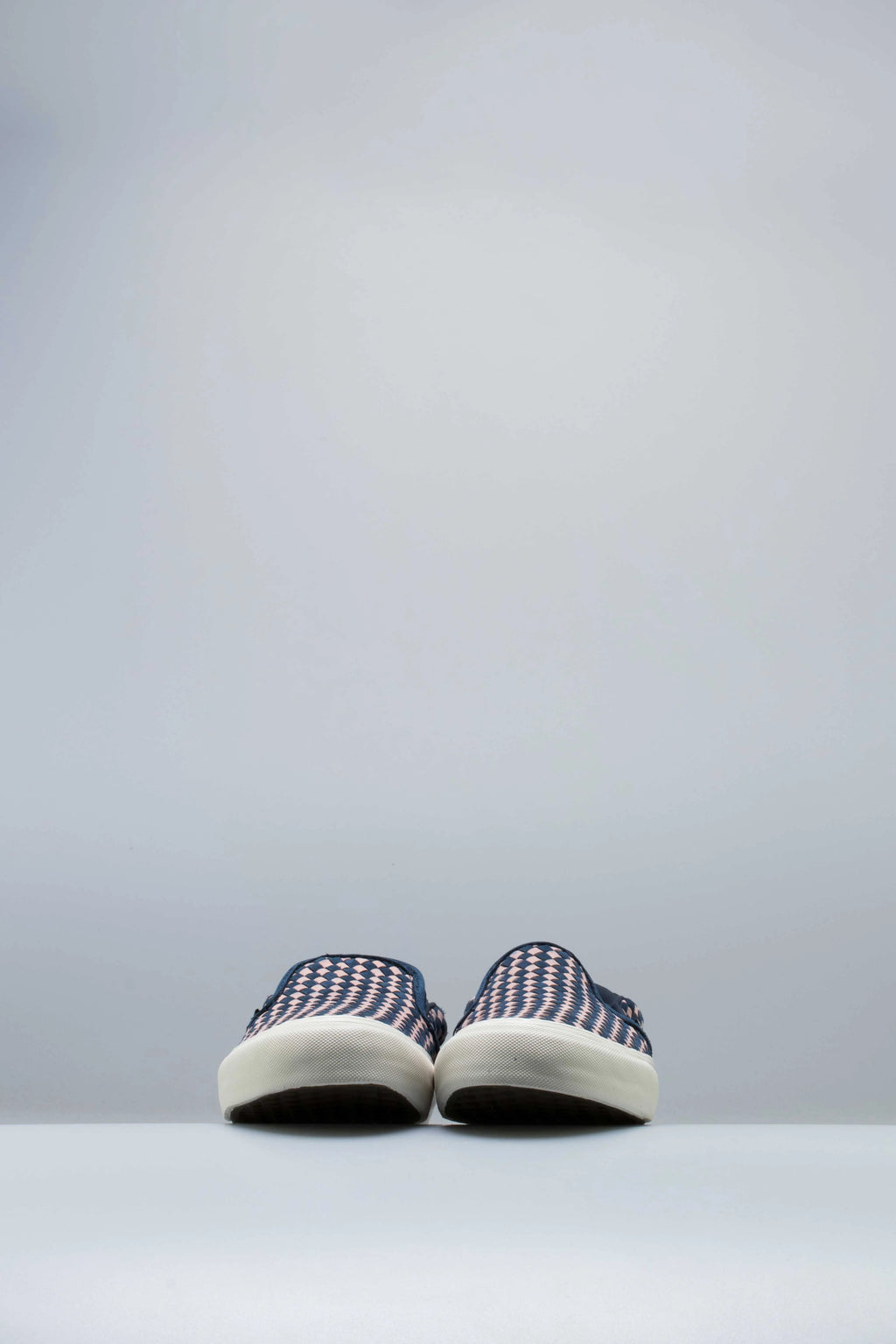 Vans Vault X Taka Hayashi Woven Slip On 66 LX Mens Shoe Dress Blue Marshmellow White
