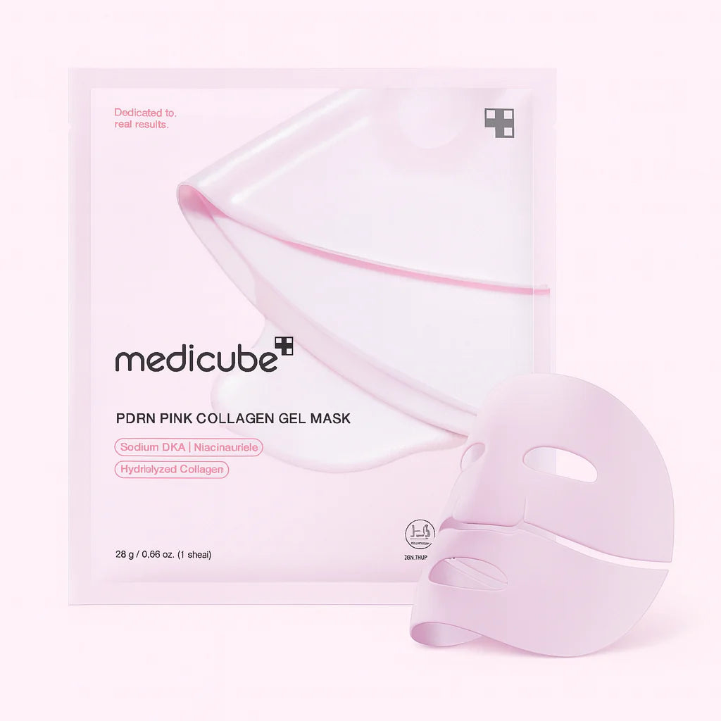 Máscara Facial de Colágeno Rosa com PDRN PAGUE 4 LEVE 8