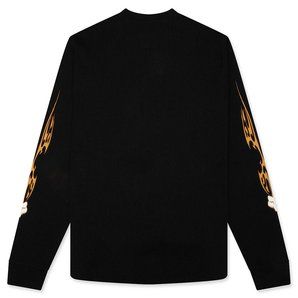 Fox LAB Tribal L S Top Black