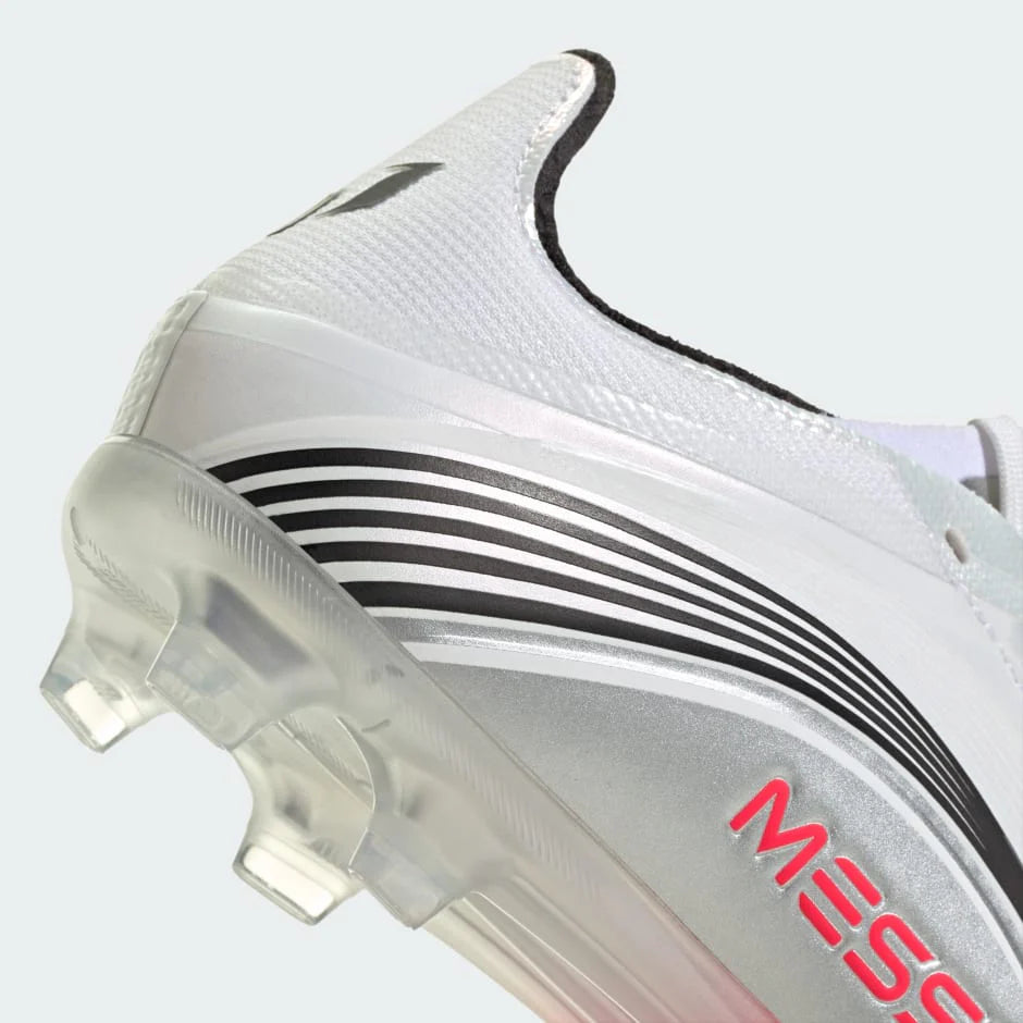 adidas F50 Messi Elite Firm Ground Soccer Cleats Youth White Red Silver