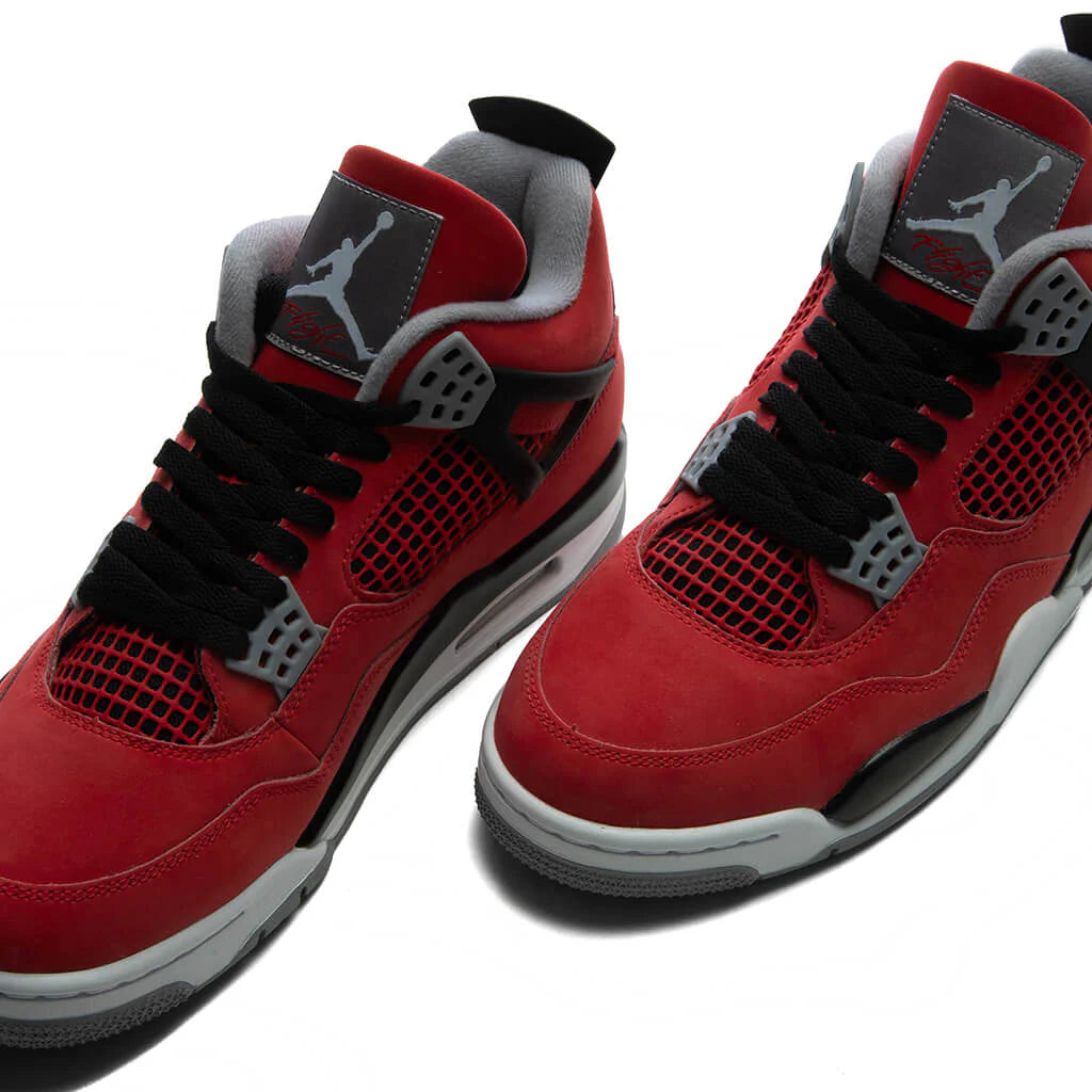 Air Jordan 4 Retro Toro Bravo Fire Red White Black Cement Grey